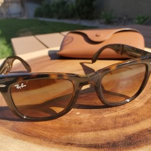 Ray Ban folding sunglasses and case